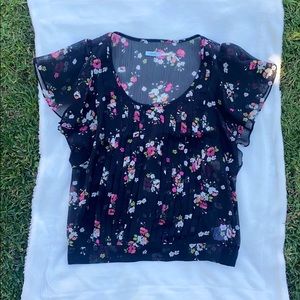 Urban Outfitters Kimchi Blue Floral Blouse
